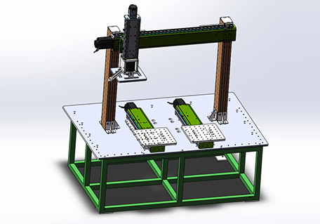 XYZ坐標(biāo)三軸（帶工作臺）